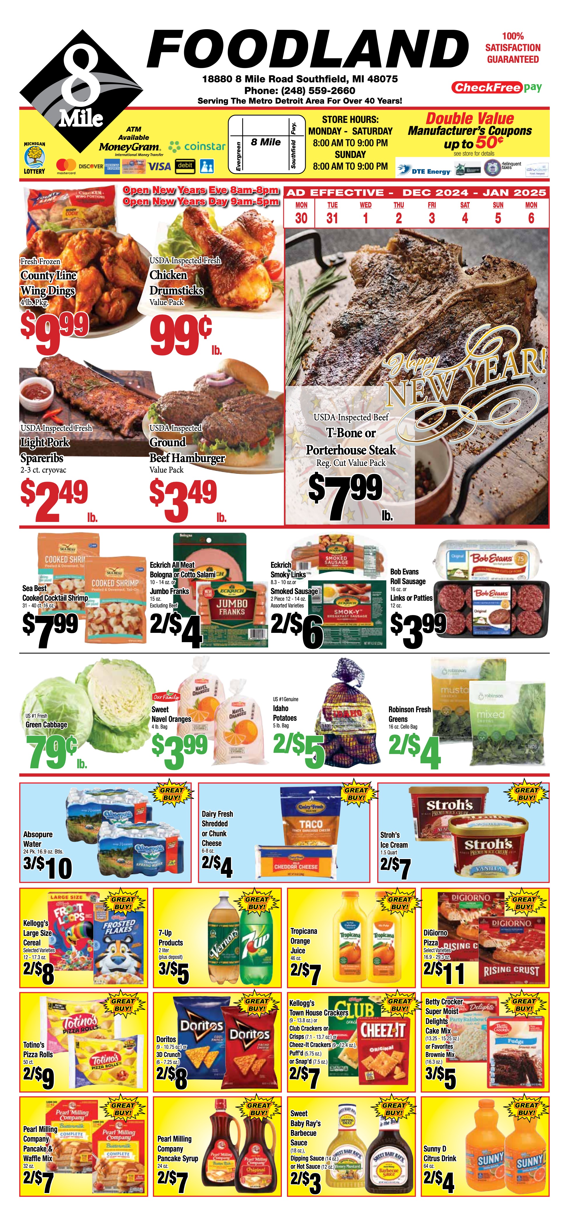 Weekly ad circular for 8 Mile Foodland